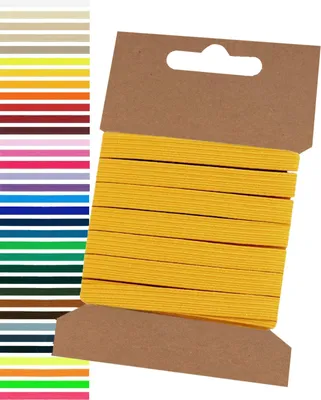 5 m Gummilitze Gummiband 6,6 mm maisgelb