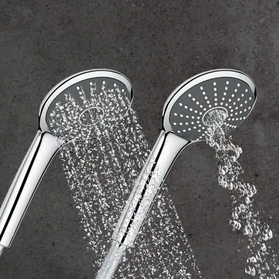 Zdjęcie produktu dla Ręczna słuchawka prysznicowa GROHE Vitalio Joy 110 Duo, chrom, 2 rodzaje strumienia, oszczędzająca wodę, 5 lat gwarancji