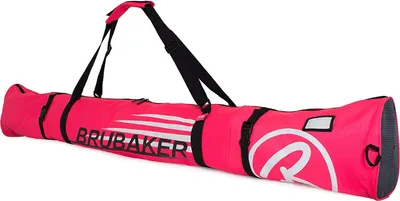 Zdjęcie produktu dla BRUBAKER pokrowiec na narty Carver Champion wyściełany pokrowiec na 1 parę nart i kijków 170 cm różowy biały