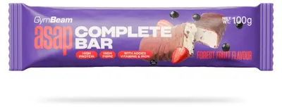 Productafbeelding van GymBeam - ASAP Complete reep, 100 g, bosvruchten