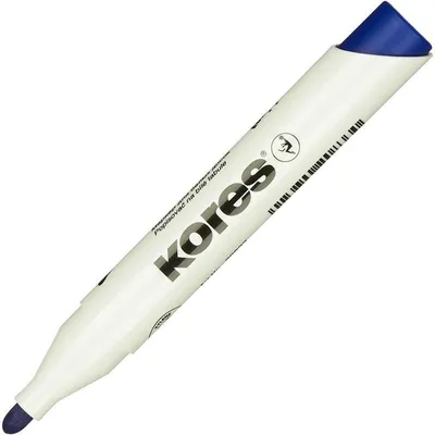 Obrázek produktu pro Kores značkovač na bílé tabule a flipcharty kulatý hrot modrý