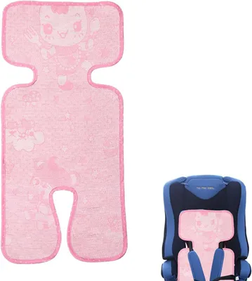 Obrázok produktu pre Vložka do kočíka 73x33 cm, ružová, priedušná letná podložka do kočíka