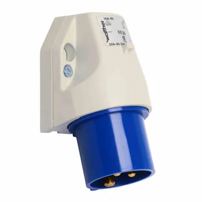 Produktbild von Walther Wandgerätestecker 16A 3P 610306 230V 6h IP44