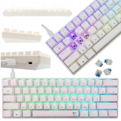 Produktbild von White Shark WSH118249 Mechanische Gaming-Tastatur 60% RGB Hot-Swap