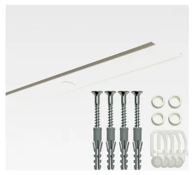 Produktbild von 1-läufige Gardinenschiene - 2,80 m (2 x 1,40 m + Verbinder)