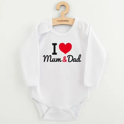 Immagine prodotto di Body s potiskem New Baby I Love Mum and Dad, vel. 74 (6-9m)