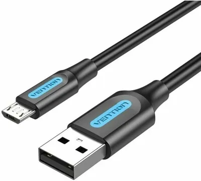 Obrázek produktu pro Vention COLBC, 0,25 m, USB A, Micro-USB B, USB 2.0, 0,48 Gbit/s, Černá