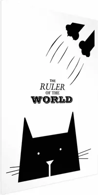 Produktbild von Posterpapier Poster - The Ruler of the World 21x30 cm Text n-A-0782-ao-a