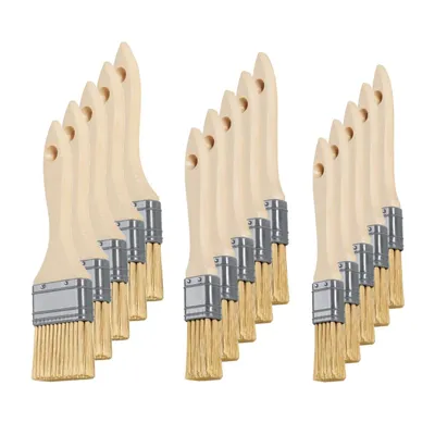 Produktbild von Flachpinsel Set 15 teilig Basic Pinsel Set mit 5x 20 mm + 5x 25 mm + 5x 35 mm Breite