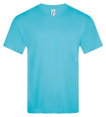 Image de SOLS - T-shirt « Victory » pour homme, col en V LT3007 (XL) (bleu atoll)