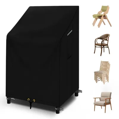 Produktbild von Gartenstuhl-Abdeckung wasserdicht 65x65x120/80 cm UV-Schutz 600D Oxford