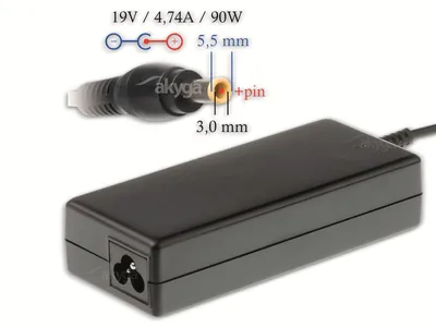 Produktbild von Akyga AK-ND-27, Laptop, Drinnen, 100-250 V, 55 +/- 5 Hz, 90 W, 19 V