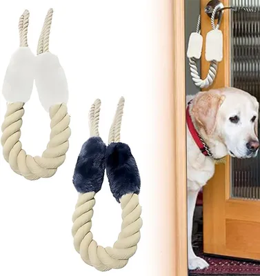 Imagen del producto de Parachoques para puertas para niños, de algodón, 2 unidades, 60 cm, para proteger puertas y garantizar la seguridad
