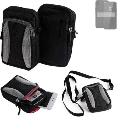 Produktbild von K-S-Trade Holster Schutz Hülle kompatibel mit Volla Phone 22 Handy Hülle Gürteltasche Umhängetasche mit Zusatzfach schwarz