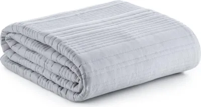 Produktbild von EUROFIRANY | Tagesdecke - Bettüberwurf - 170 x 210 cm - silber - Sofaüberwurf