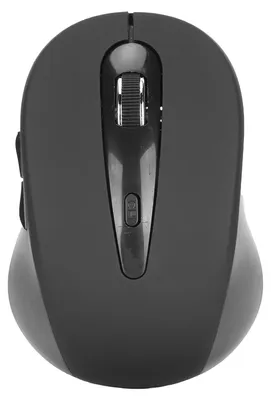 Obrázok produktu pre Bezdrôtová myš s veľkým dosahom, mini optická myš so štyrmi smermi a rolovacím kolieskom pre notebooky a tablety (čierna)