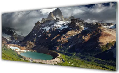 Produktbild von Acrylglasbilder 125x50 Wandbild Druck Gebirge Bucht Landschaft