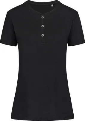 Obrázok produktu pre Stedman ST9530 | Dámske tričko Sharon Henley pre ženy - Farba: Black Opal - Veľkosť: S
