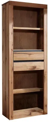 Produktbild von MASSIVMOEBEL24.DE Regal Wild-/Zerreiche 71x35x190 natur geölt MONTREUX #124