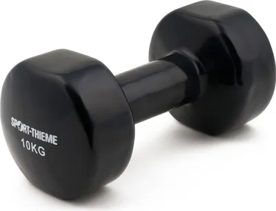 Produktbild von Sport-Thieme Fausthantel "Vinyl", 10 kg, Schwarz