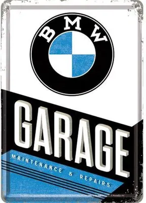 Produktbild von Nostalgic-Art - Blechpostkarte - BMW - BMW Garage