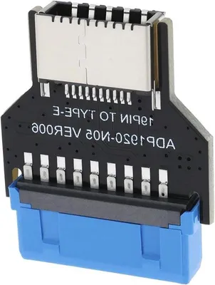 Obrázek produktu pro Adaptér USB 3.0 na USB 3.1/3.2 Type-C pro PC panel – prodlužovací kabel s 19pinovým konektorem
