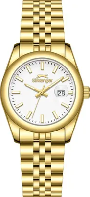 Produktbild von Damenarmbanduhr SLAZENGER SL.09.2577.3.130 in Gold, modisch.