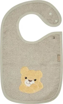 Produktbild von Sterntaler 7032529, Einfaches/regelmäßiges Lätzchen, Grau, Unisex, Kind, Abbildung, Löwe