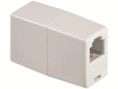 Image de goobay Telefon Adapter RJ11/RJ14 Buchsen 6P4C weiß (Bulk)