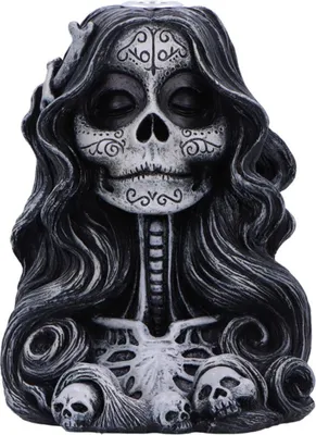 Produktbild von Calavera's Offering Backflow Räucherkegelhalter als Tischdeko 16cm