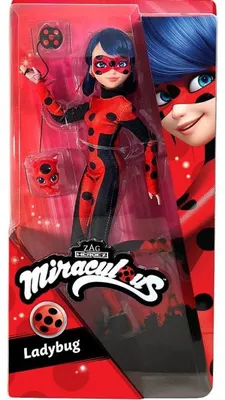 Image de Poupée miraculous : ladybug 26 cm + 2 accessoires - poupée mannequin articulée - marinette - bandai - p50006