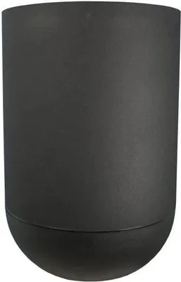 Image de Bac à Fleurs RIVIERA, Granit Tulipe, Plastique, D50 x H71 cm, Noir