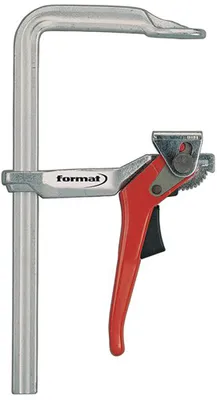 Produktbild von FORMAT Ganzstahl-Hebelzwinge 600 x 120 mm, Spannweite:300 mm, Ausladung:140 mm