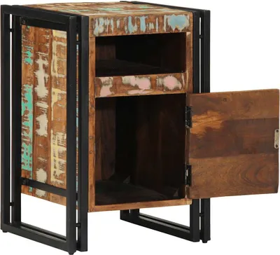 Produktbild von vidaXL Nachttisch 40x40x59 cm Altholz Massivholz