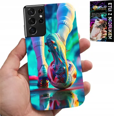 Produktbild von ETUI FÜR SAMSUNG GALAXY S21 Ultra - FUSSBALL FUSSBALL SPIELER + DATEI