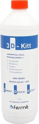 Produktbild von Fermit 14001 3-D-Kitt Dichtungsmasse 1kg Flasche