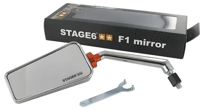 Obrázek produktu pro Univerzální levé zrcátko STAGE6 F1 závit M8 chrom