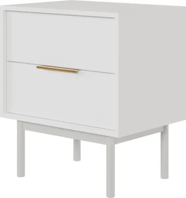 Obrázek produktu pro Selsey Viviaro - Noční stolek se 2 zásuvkami, bílý, 54 cm