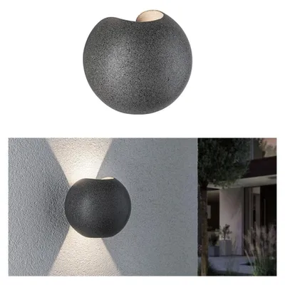 Produktbild von Paulmann 94499, Wandbeleuchtung für den Außenbereich, Schwarz, Beton, Edelstahl, IP65, Eingang, II