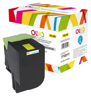 Immagine prodotto di OWA Toner K15652OW sostituisce LEXMARK 80C2SYE, giallo