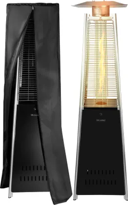 Produktbild von MalTec Heizstrahler Terasse Regenschrim Gasheizgerät Pyramid-S FL-330 12kW 180cm Stahl + Abdeckung, Stabile und Robust
