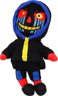 Obrázok produktu pre Plush bábika hračka roztomilý modrý zombie hračky darček pre deti narodky čierna