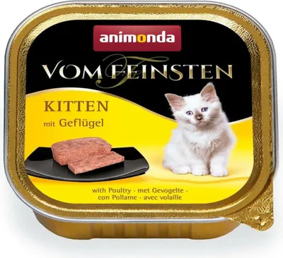 Produktbild von animonda Vom Feinsten Kitten mit Geflügel, Kitten, Geflügel, 100 g