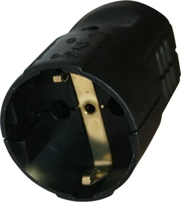 Image de Prise femelle Schuko Prise femelle Schuko 16A 230V noir