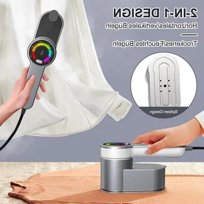 Image de Fer à repasser à vapeur compact 1200 W, réservoir d'eau de 120 ml, 6 modes