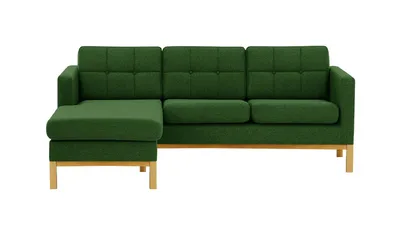 Produktbild von SLF24 - Linksseitiges Sofa Normann - dunkelgrün - Malmo 37