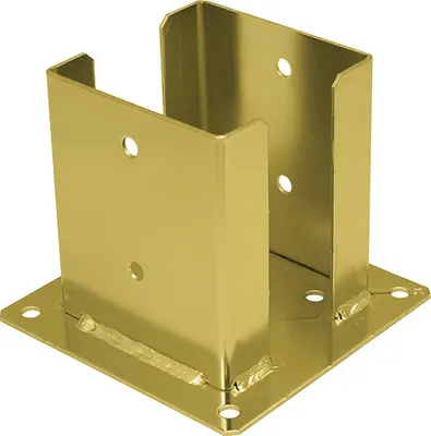 Produktbild von Pfostenträger 121x150x2,5mm gold