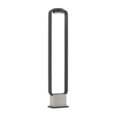 Produktbild von Lucande LED-Wegeleuchte Belna, 100cm, anthrazit, Beton, IP65