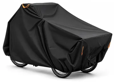 Produktbild von Fahrradschutzhülle 220 x 100 x 110 cm, 420D Oxford, wasserdicht, UV-Schutz, für Lastenrad