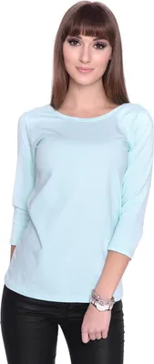 Produktbild von Damen Bluse 3/4 Arm gekreutzten Riemchen, Mintgrün-S/M 36/38